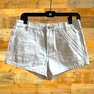 Free People White Shorts | Size 27